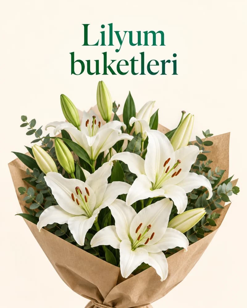 Lilyum buketleri