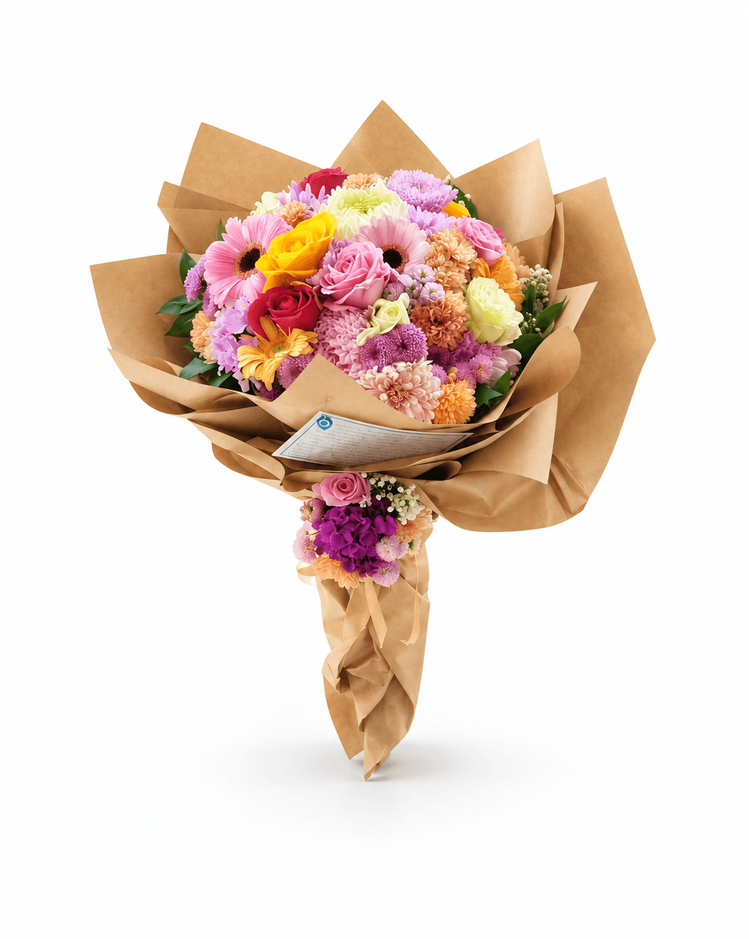 Gerbera Gül ve Krizantem Buketi