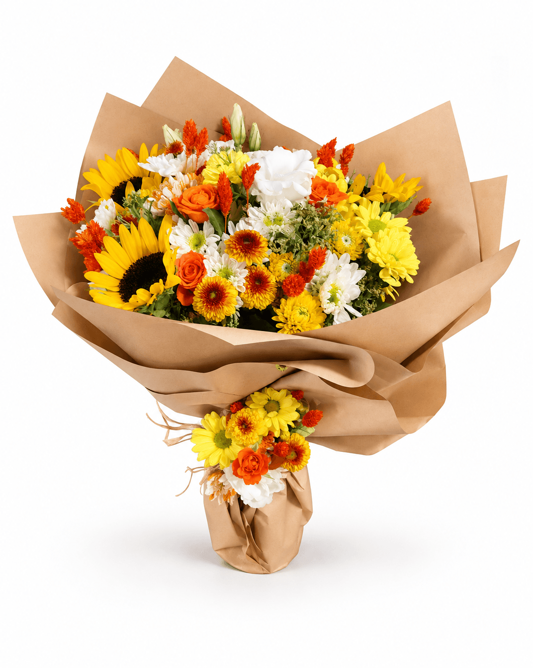 Sarı Ayçiçeği ve Gerbera Buketi